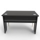 Bureau compact coloris noir au style scandinave,  bureau compact design en bois déclinable en plusieurs coloris au choix