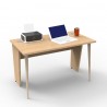 Bureau compact décliné en plusieurs coloris de bois au choix, bureau compact design qui est fabriqué en France et livré en kit