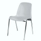 Chaise empilable et accrochable gris qui s'installe facilement et rapidement dans votre salle de conférence et réunion