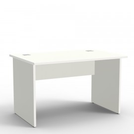 Bureau moderne coloris blanc de fabrication française et livré en kit pour une installation facile et rapide en écoles et mairie