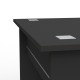 Bureau moderne 120 cm bois noir avec la possibilité d'ajouter une option caisson de bureau disponible en plusieurs coloris