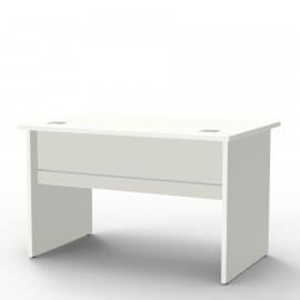 Bureau moderne blanc livré en kit et de dimensions 120 cm, bureau bois est fait en France qui se décline en plusieurs coloris