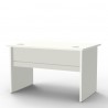 Bureau moderne blanc livré en kit et de dimensions 120 cm, bureau bois est fait en France qui se décline en plusieurs coloris