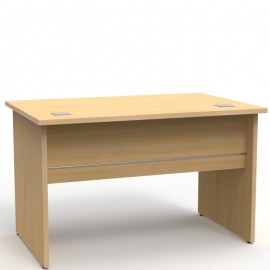 Bureau moderne en chêne de 120 cm déclinable en plusieurs coloris au choix, bureau bois livré en kit et fabriqué en France