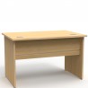Bureau moderne en chêne de 120 cm déclinable en plusieurs coloris au choix, bureau bois livré en kit et fabriqué en France