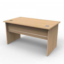 Bureau longueur 140 cm béton clair qui convient pour des salles de réunion et open space dans des entreprises