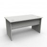Bureau longueur 140 cm bois gris qui convient pour bureaux et salles de réunion dans des associations et collectivités