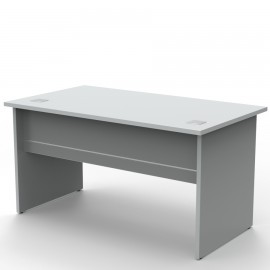 Bureau longueur 140 cm bois coloris gris disponible en plusieurs coloris et dimensions afin de convenir au besoin d'associations