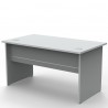Bureau longueur 140 cm bois coloris gris disponible en plusieurs coloris et dimensions afin de convenir au besoin d'associations