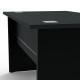 Bureau longueur 140 cm bois de couleur noir étant un achat essentiel de fournitures de bureau pour aménager plusieurs espaces d'