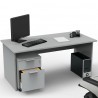 Bureau en bois en coloris gris qui est fabriqué en France par le fabricant de meubles en bois pour bureaux Vente Directe PME