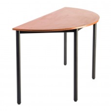 Table demi lune 120 cm en bois pour réunions professionnelles