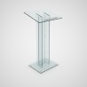Pupitre plexiglas transparent pour conférence