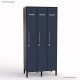 Casier vestiaire professionnel graphite largeur 30 cm et 3 portes coloris bleu cosmique pour industrie propre et bureaux