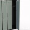 Casier vestiaire professionnel corps de meuble graphite largeur 30 cm et 3 portes casier coloris vert fjord