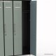Vestiaire multicases professionnel corps de meuble graphite largeur 30 cm et 3 portes casier coloris vert fjord