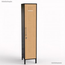 Vestiaire casier en bois graphite fabrication française - largeur 40 cm