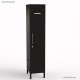 Vestiaire casier corps de meuble graphite largeur 40 cm mono colonne coloris noir