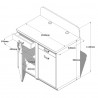 Meuble pour machine à café professionnelle bois essentiel pour des machines à café professionnelles