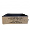 Panier tiroir éco-responsable en tissu gris