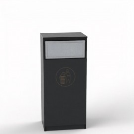 Meuble poubelle de tri - TRAPNET - noir