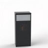 Meuble poubelle de tri - TRAPNET - noir