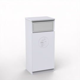 Meuble poubelle de tri - TRAPNET - blanc
