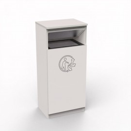 Meuble poubelle tri - TRAPNET - chêne