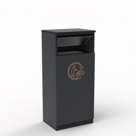 Meuble poubelle tri - TRAPNET - chêne
