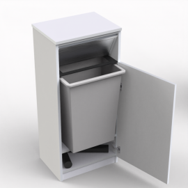 Meuble poubelle de tri - TRAPNET - blanc