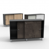 Meuble bas bureau en blanc est un élément essentiel pour du rangement / archives dans des bureaux et coworking