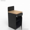 Meuble pour machine à café pour professionnels graphite et chêne 