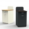 Meuble pour machine à café pour professionnels pour CHR blanc ou graphite avec 3 couleurs différentes de plateau