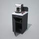  	Meuble pour machine à café pour professionnels graphite-blanc mettant en valeur votre cafetière professionnelle de CHR