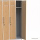 Casier vestiaire pour professionnels fabriqué en France avec un corps de meuble blanc largeur 30 cm et 3 portes casier