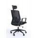 Chaise de bureau ergonomique noir avec un dossier en maille et une assise procurant un confort optimal pour vos clients