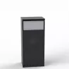 Meuble poubelle 60L de tri en bois pour bureaux professionnels, coin café