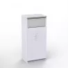 Meuble poubelle 60L de tri en bois pour bureaux professionnels, coin café