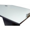 Lutrin bois wengé est livré monté avec une tablette inclinée avec usinage pour insérer le cable de votre micro ou liseuse led