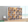 Etagère de bureau en bois vert pour rangement d'archives et documents idéals pour des écoles ou salles de sport