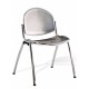 Chaise metal bureau coloris gris pour des bureaux ou salles de conférence dans des entreprises et des collectivités