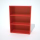 Armoire rangement en coloris rouge pour apporter de la vitalité dans votre intérieur en classant vos documents et archives