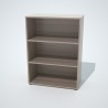 Armoire rangement bois driftwood pour ranger vos documents et classeurs dans des étagères amovibles en accès libre