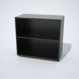 Armoire livré monté noir sobre et pratique pour créer votre espace de rangement et classement au sein de votre chr