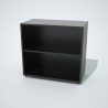 Armoire livré monté noir sobre et pratique pour créer votre espace de rangement et classement au sein de votre chr
