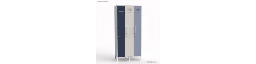 Vestiaires colonne en bois