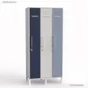Vestiaires colonne en bois