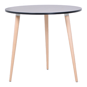 Table scandinave noir pour espace café, salle de réunion