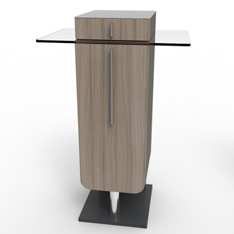Meuble pour machine à café design driftwood convenant pour tout type de machine à café et s'intègre dans une salle de pause ou dans un espace café d'entreprise et collectivité