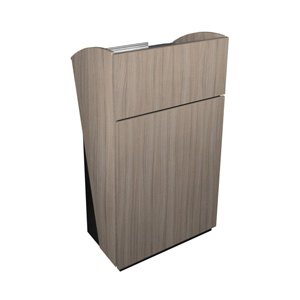 Pupitre de lecture dirftwood en bois résistant et disposant de rangements pour des collectivités et associations